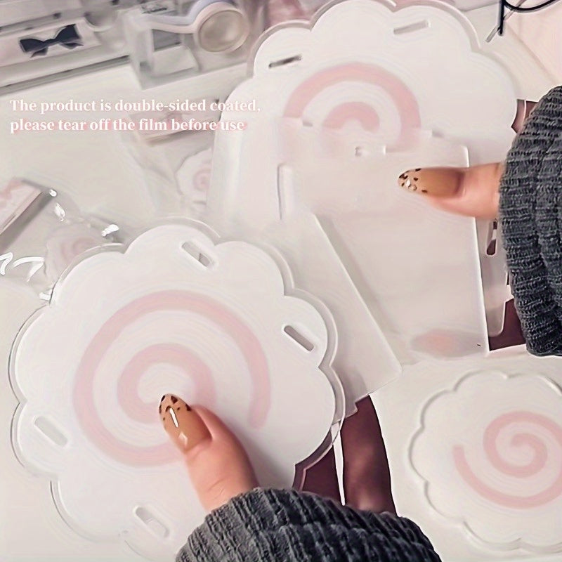 Beautiful Pen Holder Beautiful Pink Acrylic Fish Cake Pen Holder | Desktop Stationery Pen Storage Box