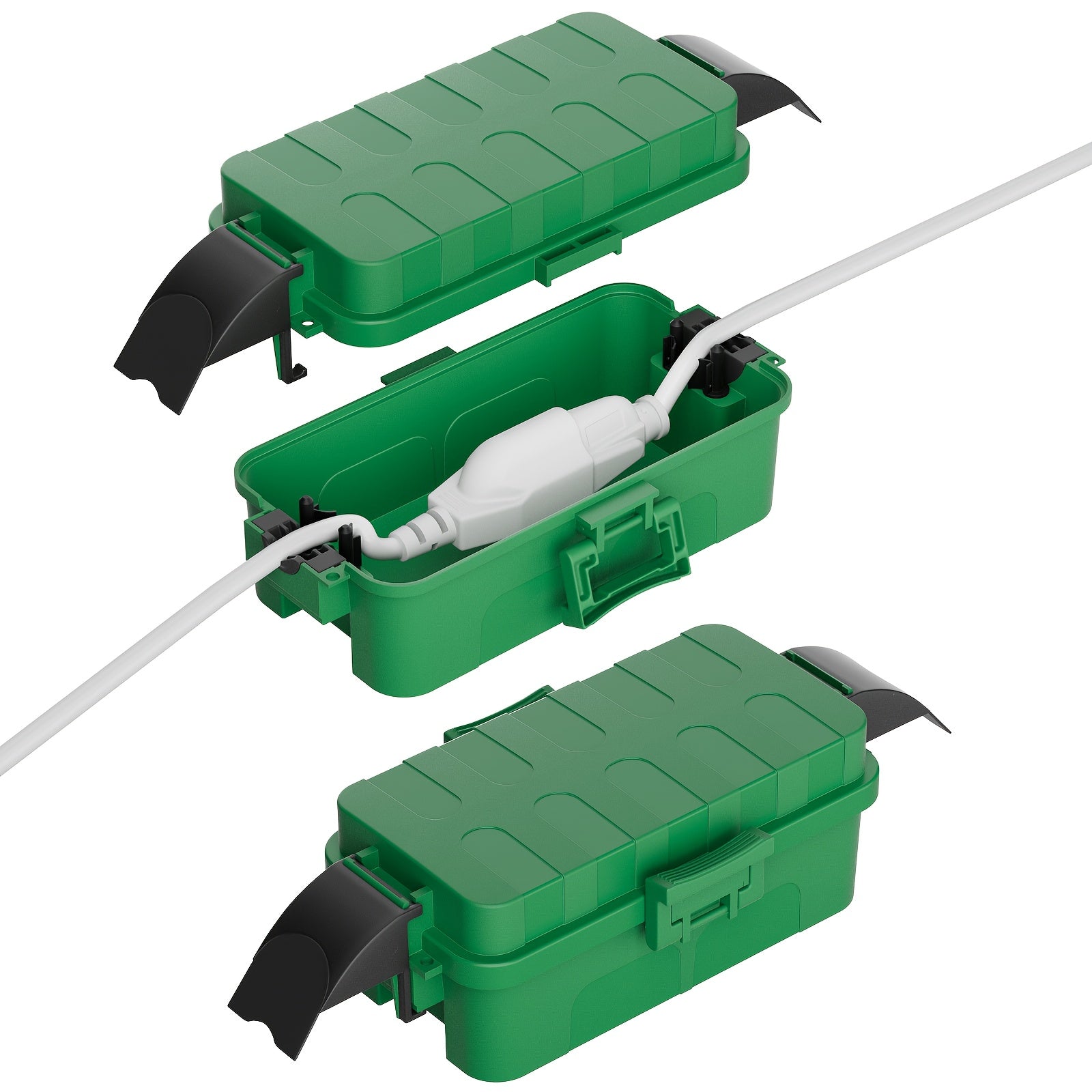 Small Power Box (inner Dimensions: 17.5cm * 8cm * 7cm\u002F 6.9in * 3.1in * 2.8in), Detachable Shielding Cover, Power Box for Extending Cables, Socket Protection Box