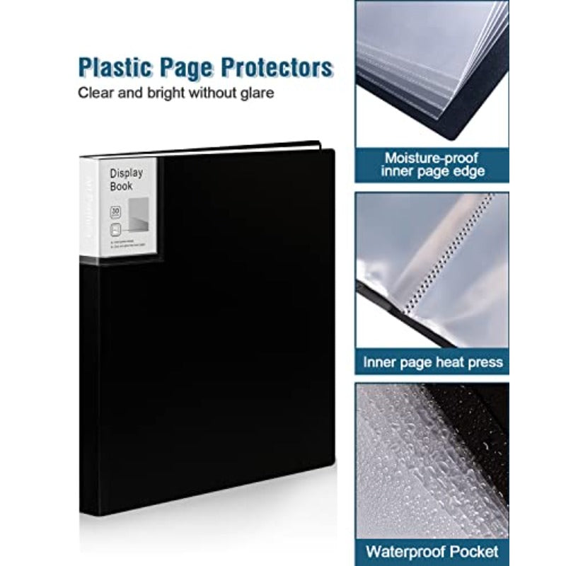 4 Pack Heavy-Duty Plastic Page Binder with 30 Pockets\u002F60 Pages - 9\