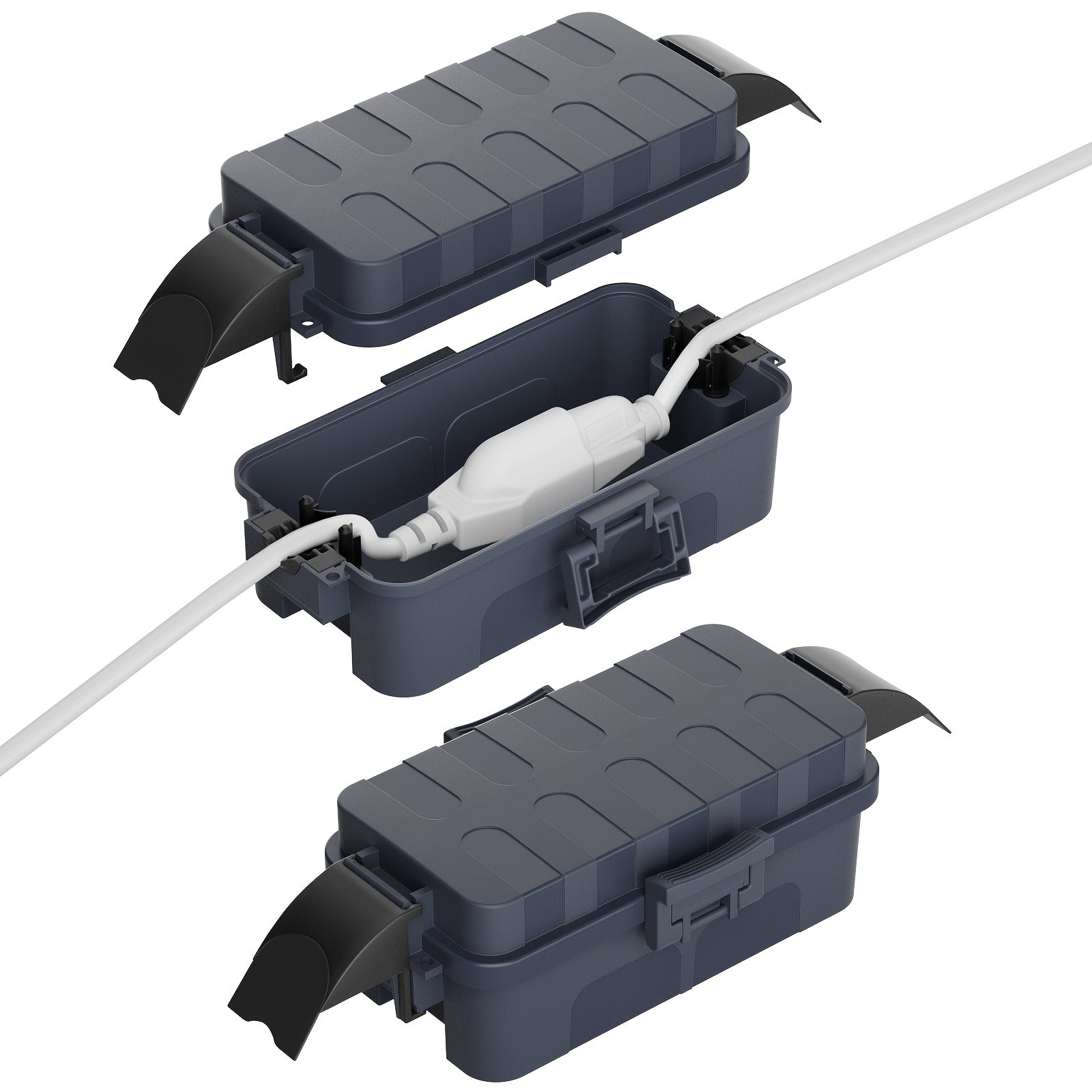 Small Power Box (inner Dimensions: 17.5cm * 8cm * 7cm\u002F 6.9in * 3.1in * 2.8in), Detachable Shielding Cover, Power Box for Extending Cables, Socket Protection Box