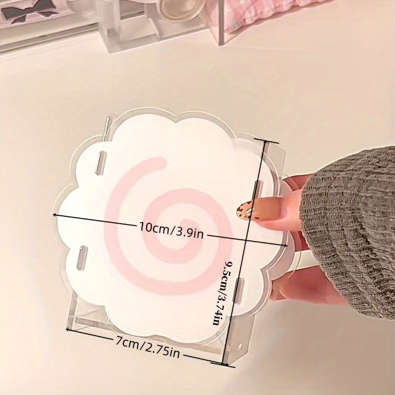 Beautiful Pen Holder Beautiful Pink Acrylic Fish Cake Pen Holder | Desktop Stationery Pen Storage Box