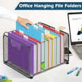 12 Pack 1 Inch Expansion Hanging File Folders, Letter Size Hanging Folders with 1 5 - Cut Adjustable Tab, Extra Capacity Hanging File Folders, Ideal School Classroom, Office plies