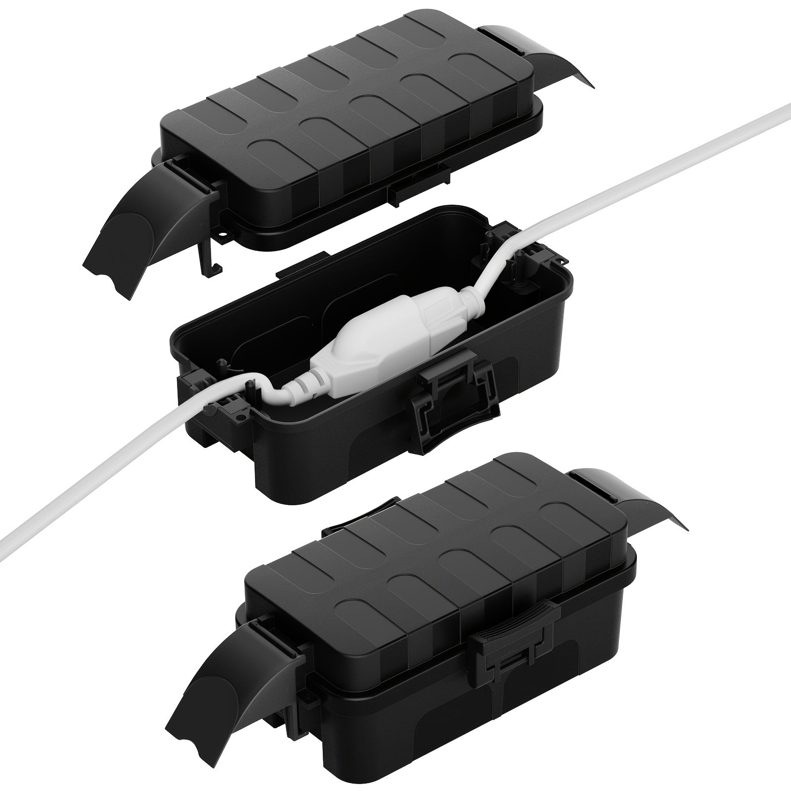 Small Power Box (inner Dimensions: 17.5cm * 8cm * 7cm\u002F 6.9in * 3.1in * 2.8in), Detachable Shielding Cover, Power Box for Extending Cables, Socket Protection Box