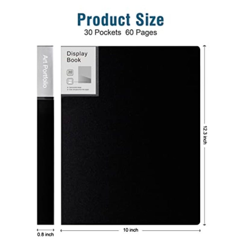 4 Pack Heavy-Duty Plastic Page Binder with 30 Pockets\u002F60 Pages - 9\