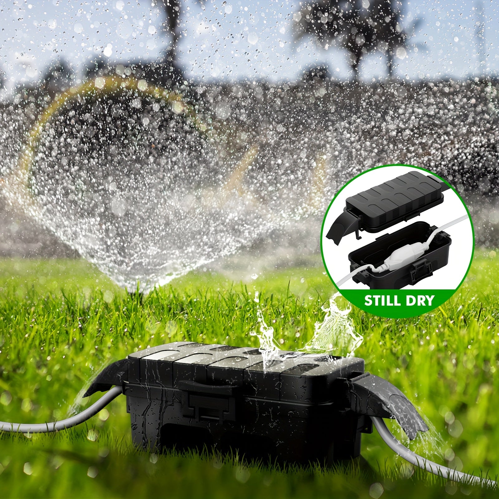 Small Power Box (inner Dimensions: 17.5cm * 8cm * 7cm\u002F 6.9in * 3.1in * 2.8in), Detachable Shielding Cover, Power Box for Extending Cables, Socket Protection Box