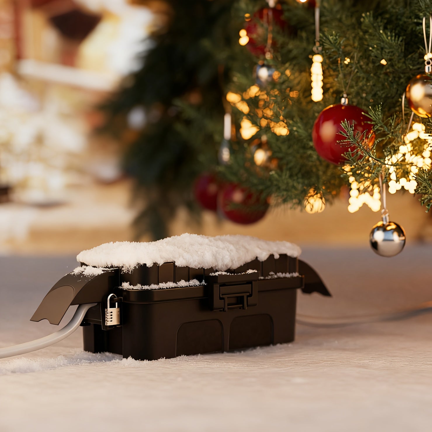 Small Power Box (inner Dimensions: 17.5cm * 8cm * 7cm\u002F 6.9in * 3.1in * 2.8in), Detachable Shielding Cover, Power Box for Extending Cables, Socket Protection Box