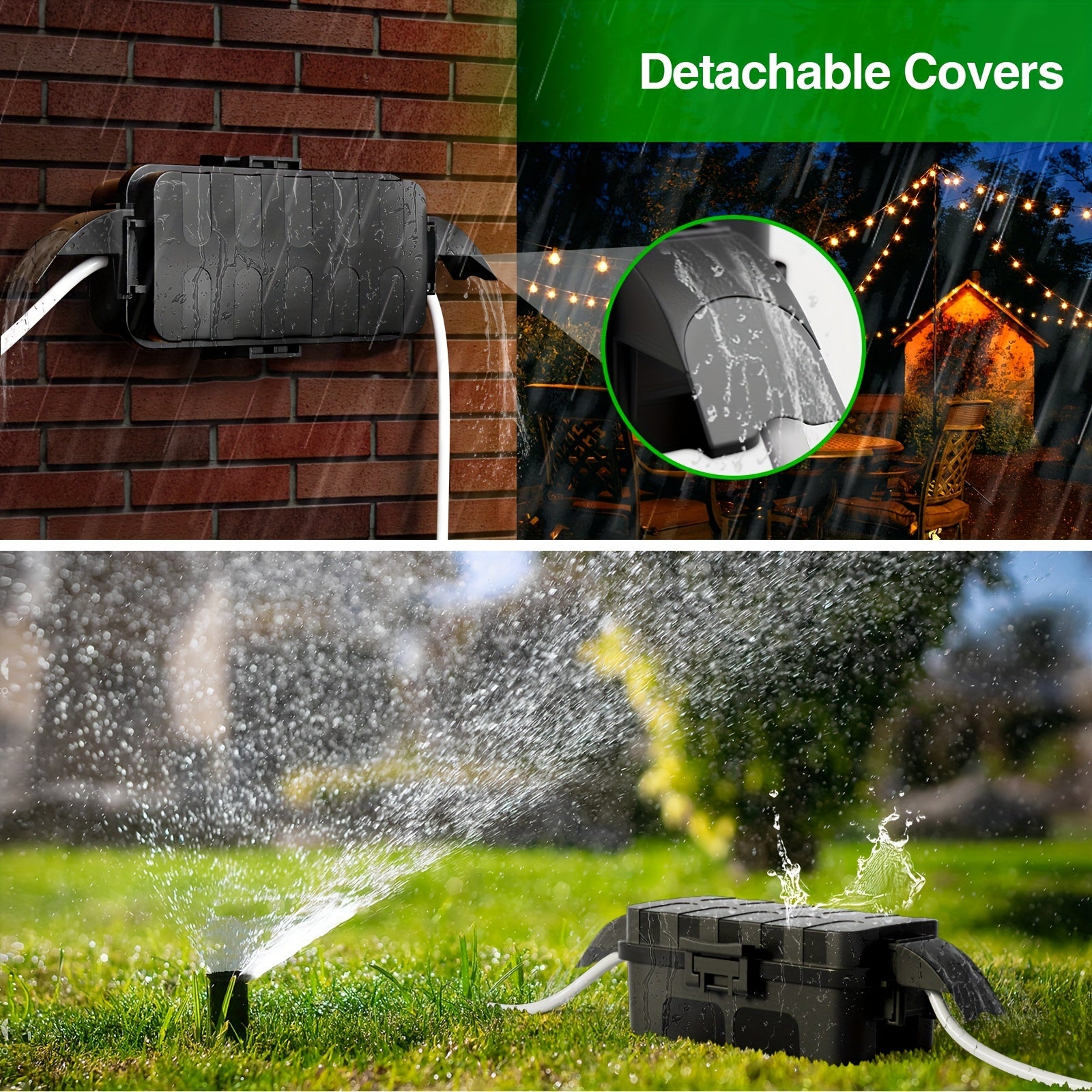 Small Power Box (inner Dimensions: 17.5cm * 8cm * 7cm\u002F 6.9in * 3.1in * 2.8in), Detachable Shielding Cover, Power Box for Extending Cables, Socket Protection Box